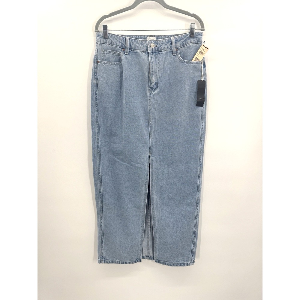 Melrose 29 Light Wash Denim Maxi Skirt Deadstock Western Prairie Coastal Medium